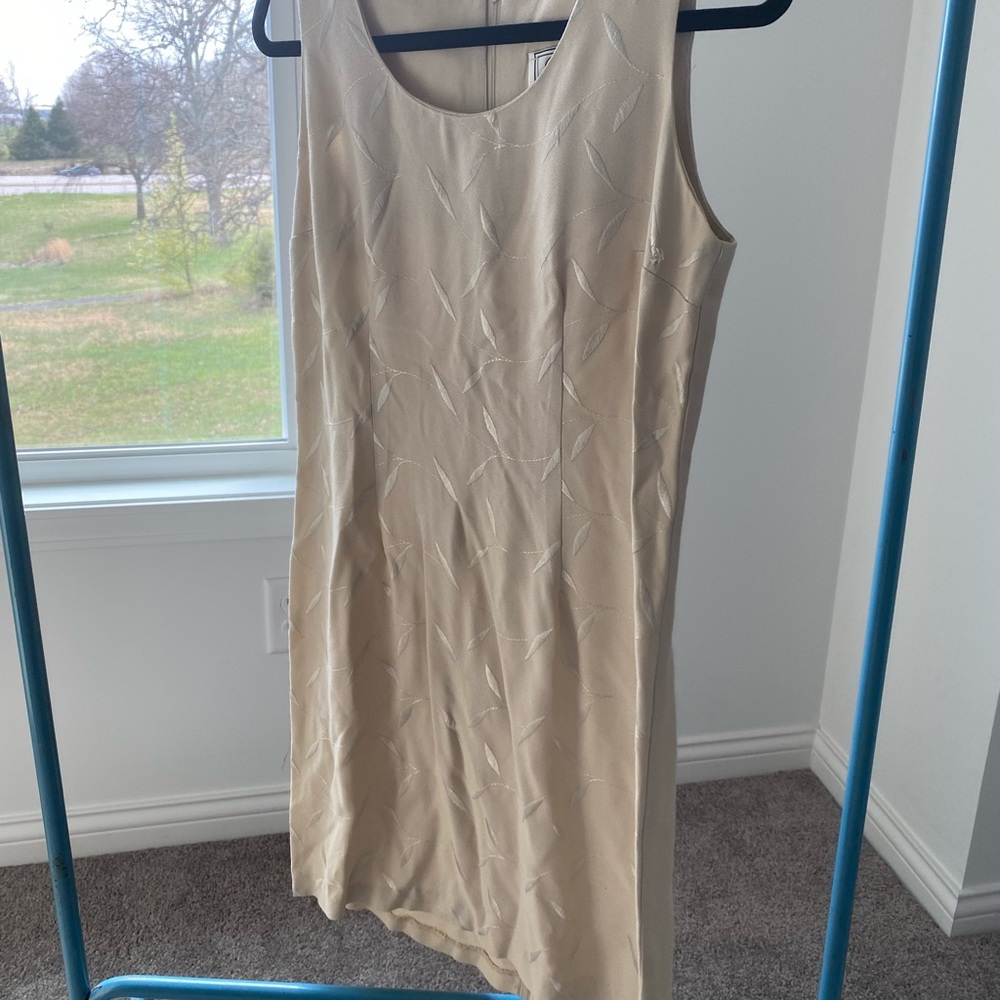 Vintage Christy Lyn tan dress